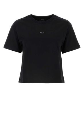 A.P.C. Black Cotton T Shirt