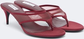 Alaia Ala&iuml;a Mesh thong sandals