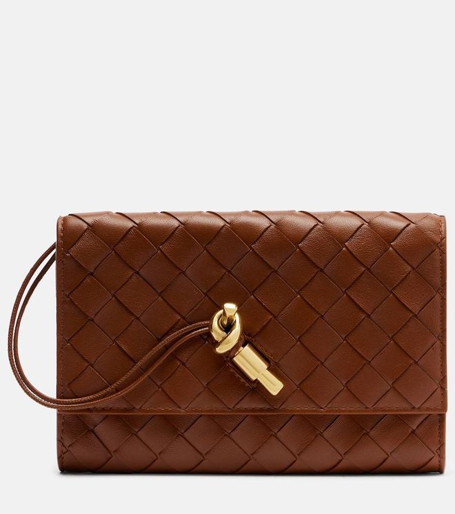Andiamo Intrecciato leather pouch