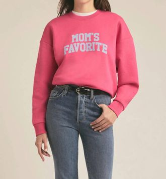 Favorite Daughter Moms Favorite Sweatshirt In Beetroot Purple