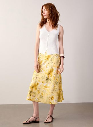 Y.A.S Womens Sleek satiny skirt