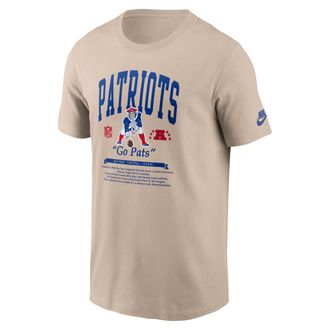 Nike New England Patriots Rewind Nike Mens NFL T-Shirt in Brown | N19905Y8KV-Y1Q