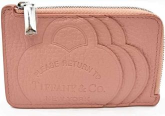 Tiffany & Co. Pink Leather Coin Purse/Coin Case (Pre-Owned)