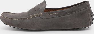 Tod's Tods For Ferrari Grey Suede Loafers
