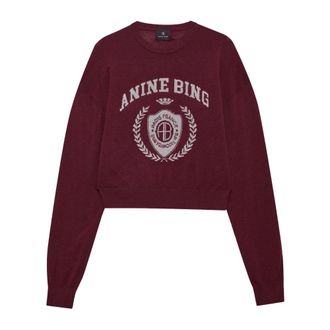 Anine Bing Sweatshirts & Hoodies - Dames - Truien - Rood - Maat: XL