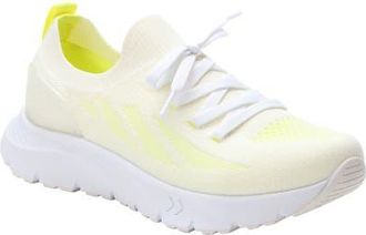 Alegria By Pg Lite Regale Knit Sneaker in Neon White at Nordstrom, Size 10Us