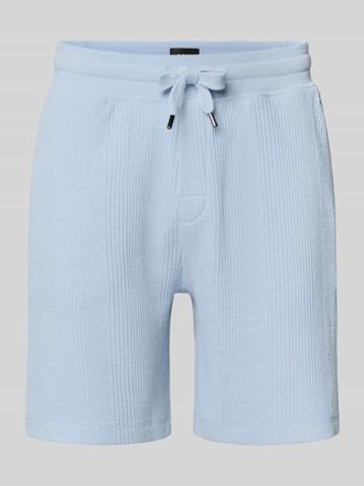 HUGO BOSS Regular Fit Shorts mit Waffelstruktur Modell STRUCTURE in Hellblau, Gr&ouml;&szlig;e XXL