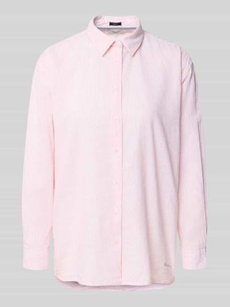 Pepe Jeans London Relaxed Fit Hemdbluse aus Leinen-Baumwoll-Mix Modell BERNANY in Rosa, Gr&ouml;&szlig;e XL