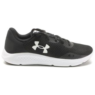 Under Armour Charged Pursuit 3 Textile Mens Low Top Trainers - Black White - Size:UK 10.5