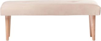 Klast Banco de tela beige 100x40 cm