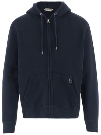 J.W.Anderson Navy Blue Cotton Zip-Up Hoodie