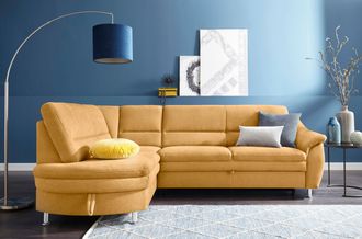 Sit&more Ecksofa »Cardoso L-Form« mit Federkern, wahlweise mit Bettfunktion und Schubkasten