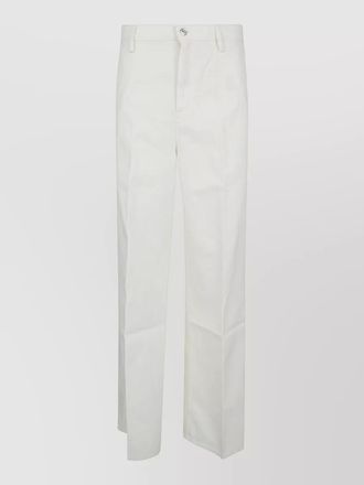 7 For All Mankind high-rise wide-leg pleated trousers