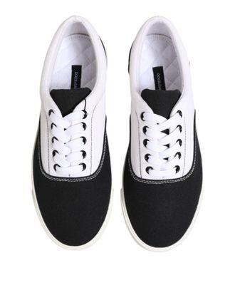 Dolce & Gabbana Cotton Canvas Low-Top Sneaker - Black