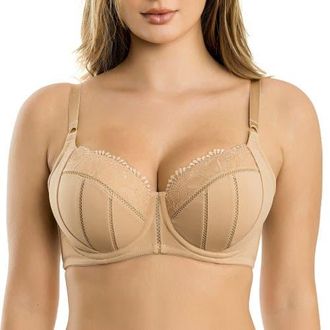 Affinitas Charlene Padded Balconette Bra in Warm Sand at Nordstrom, Size 36Ddd