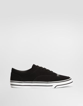 Dolce & Gabbana Dg Sailing Canvas Sneakers - Woman Sneakers Black 36.5