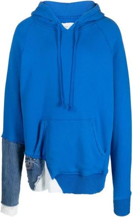Greg Lauren Blauwe Fragment Denim Jack - Heren - Hoodies - Blauw - S - Denim - Hoodies & sweatvesten