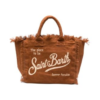 MC2 Saint Barth Tote Bags, female, Brown, Size: ONE SIZE Vanity Tote Bag