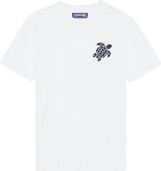 Vilebrequin T-shirt girocollo con ricamo - Bianco