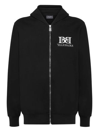 Billionaire Boys Club Hoodie met logoprint en rits - Zwart