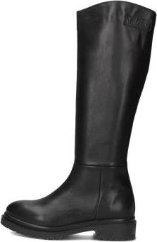 Inuovo Elegante Zwarte Leren Laarzen - Dames - Hoge Laarzen - Zwart - 39 EU - Leer - Schoenen