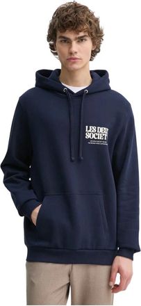 Les Deux Hoodie - Heren - Hoodies - Blauw - XL - Katoen - Hoodies & sweatvesten