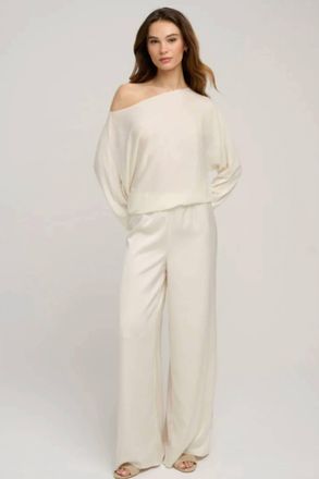 Favorite Daughter Verything Wide Leg Pants In Ivory