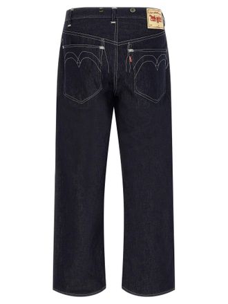 Junya Watanabe Cotton-Linen Blend Denim Jeans - Navy
