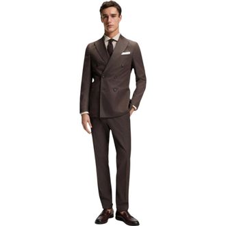 HUGO BOSS Cappotti monopetto - - Coats - Uomo - Marrone - L