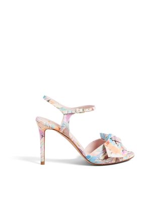 Ted Baker Womens Nestar 95Mm Stilleto Heel Art Print Bow, Multicolour - Size UK 8