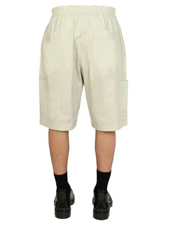 AMBUSH Elastic Cotton Bermuda Shorts - Green