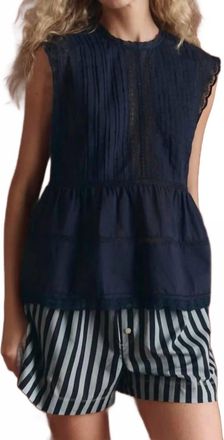 The Great. The Sonnet Top In Navy