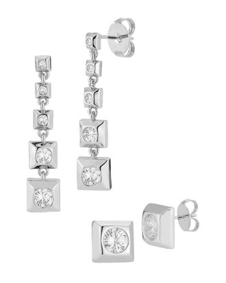 Glaze Jewelry Plated Cz Earrings