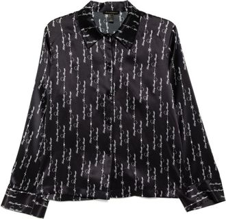 Kiki De Montparnasse Top pigiama F in seta - Nero