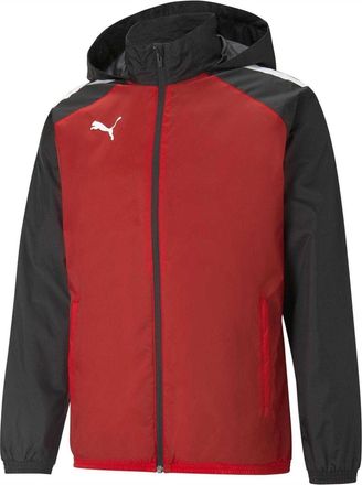 Puma Heren TeamLIGA Kleurblok Anorak (Rood/Zwart)