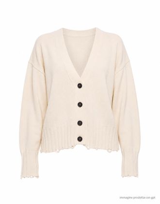 ATOMOFACTORY Panna Cardigan Rottura Cotton Cardigan