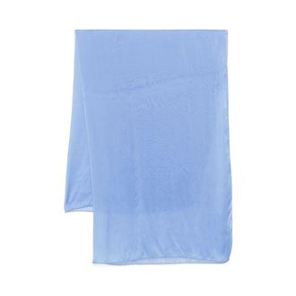 Lady Anne Accessoires, Dames, Blauw, ONE Size, Blauwe Rechthoekige Gerolde Rand Stijlvolle Stoel