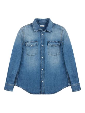 Glanshirt pocket overshirt - Blue