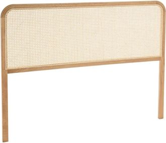 Macabane Cabecero con bordes redondeados de rat&aacute;n natural y roble macizo 140/16