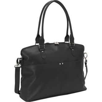Piel Leather 3013 - CHC Slim Executive Computer Case - Chocolate