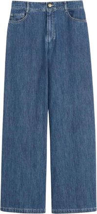 Max Mara Wijde Jeans - Dames - Jeans - Blauw - Maat: XS Denim