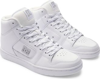 DC Sneaker DC SHOES Manteca 4 Hi, Damen, Gr. 5,5(36,5), bunt (wei&szlig;, silber), Obermaterial:Obermaterial: Leder (Kuh) / Futter: Textil / Aussensohle: Gummi