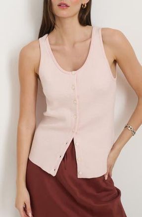 Alex Mill Louisa Cotton & Cashmere Vest in Whisper Pink at Nordstrom Rack, Size X-Large