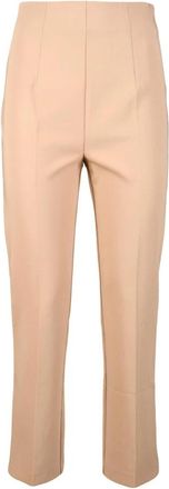 Twinset Elegante Stretchy Polyester Elastaan Broek - Dames - Slim Fit Broeken - Bruin - M - Polyester - Broeken