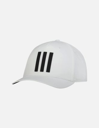 adidas Mens Adidas Tour 3 Stripe Cap White - Size: ONE size
