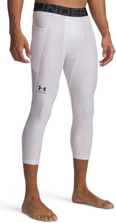 Under Armour HeatGear 3/4 Leggings in White at Nordstrom, Size Xx-Large
