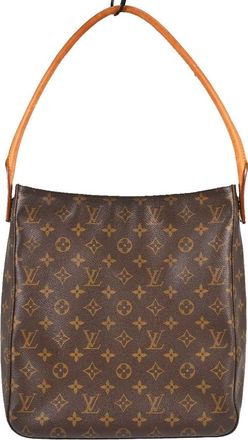 Louis Vuitton Looping Monogram Canvas Brown Canvas Handbag (Pre-Owned)