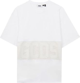 GCDS Gcds T-shirts en polos - Heren - T-shirts - Wit - 2XL - Katoen - Tops