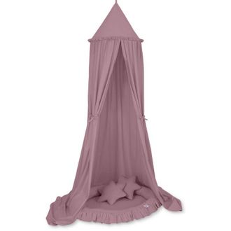 OEM Conjunto: Dosel Colgante Para Habitaci&oacute;n Infantil, Nido Con Volante, Almohadas - Rosa Retro