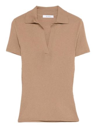 Max Mara V-neck top - Brown